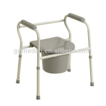 Plastic hospital commode chair with bedpan CM001